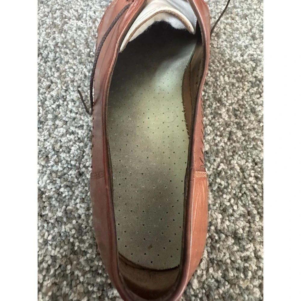 Lorenzo Banfi Made In Italy 2 Toned Leather Lace Up Loafer 11M W/ Box And Shaper